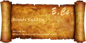 Bosch Csilla névjegykártya